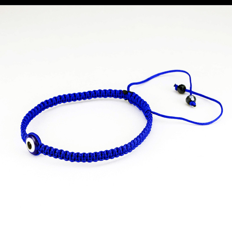 دستبند مدل بافت چشم نظر ZA-CH002