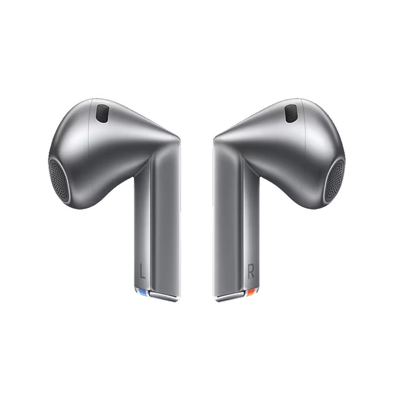 هدفون بلوتوثی سامسونگ مدل Galaxy Buds3 با نویز کنسلینگ فعال (ANC)، نویز کنسلینگ میکروفون (ENC)، درگاه شارژ USB Type-C، با قابلیت اتصال به چند دستگاه، دارای قابلیت صدای 360 درجه، Galaxy AI، میکروفون سه گانه، پشتیبانی از فرمان لمسی، ضد آب و گرد و غبار