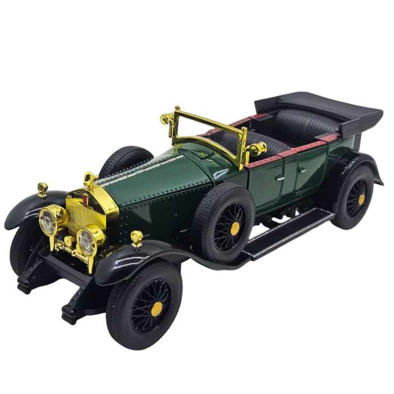 ماکت ماشین ناب سل مدل رولزرویس کلاسیک فلزی چراغدار عقب کش با قابلیت سقف کروک کد Classic metal Rolls-Royce with lights