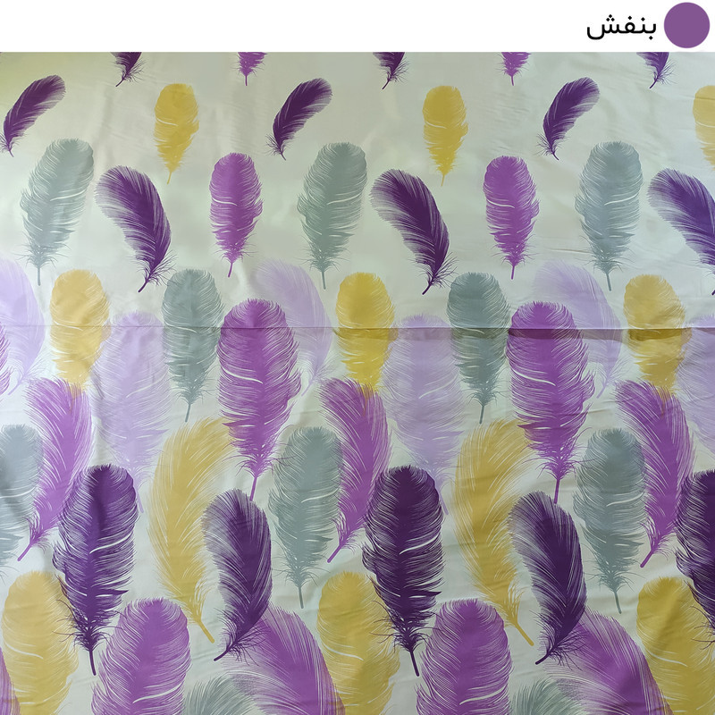 ملحفه تشک مهمان سندس مدل پر کد ّF919 یکنفره سایز 195x90 سانتی متر