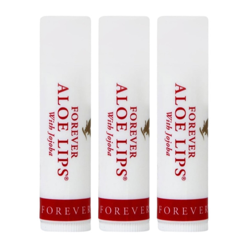 بالم لب ماتیکی فوراور مدل Aloe Lips حجم 4.25ml نرم‌کننده، مرطوب‌کننده، آبرسان و محافظت‌کننده لب در برابر خشکی و آسیب‌های محیطی، مجموعه 3 عددی