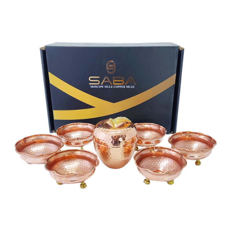ست هدیه مسی مدل هفت سین کد HS60 مجموعه 7 عددی