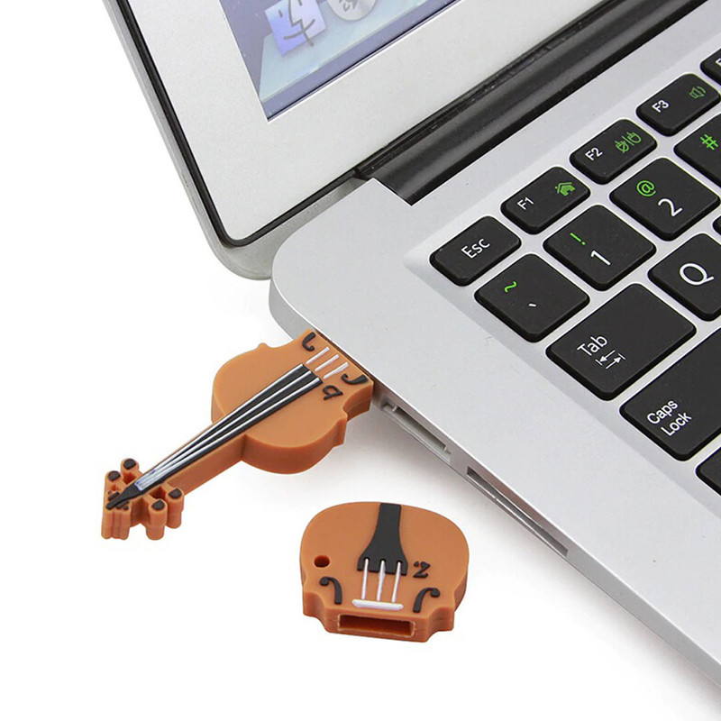 فلش مموری طرح ویولون مدل Ul-PVC-Violin03 ظرفیت 16 گیگابایت