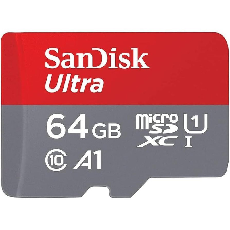 کارت حافظه microSD سن دیسک مدل Ultra A1 کلاس 10 استاندارد 1-UHS سرعت 100MBps ظرفیت 64 گیگابایت