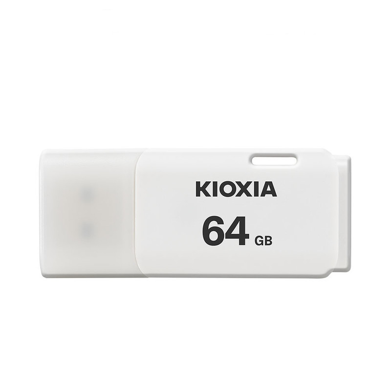 فلش مموری کیوکسیا مدل U202 ظرفیت 64 گیگابایت با رابط USB 2.0، بدنه پلاستیکی مقاوم، درپوش‌دار، سازگار با کامپیوتر، لپ‌تاپ، گوشی، تبلت و تلویزیون، پشتیبانی از Windows 11 و macOS نسخه 12 تا 15