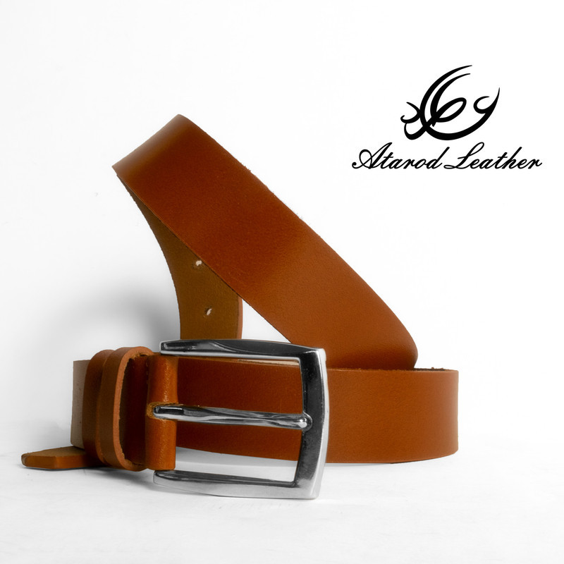 کمربند مردانه چرم عطارد مدل چرم طبیعی کد B11