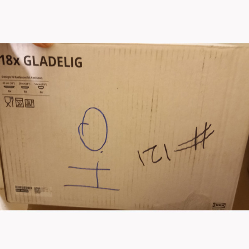 سرویس غذاخوری 18 پارچه ایکیا مدل GLADELIG