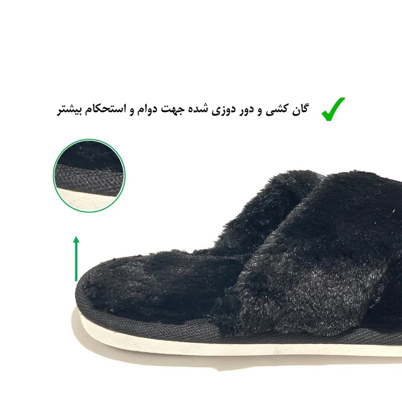 دمپایی حوله ای زنانه نیکتا مدل 550-1 کد RS-BK-178
