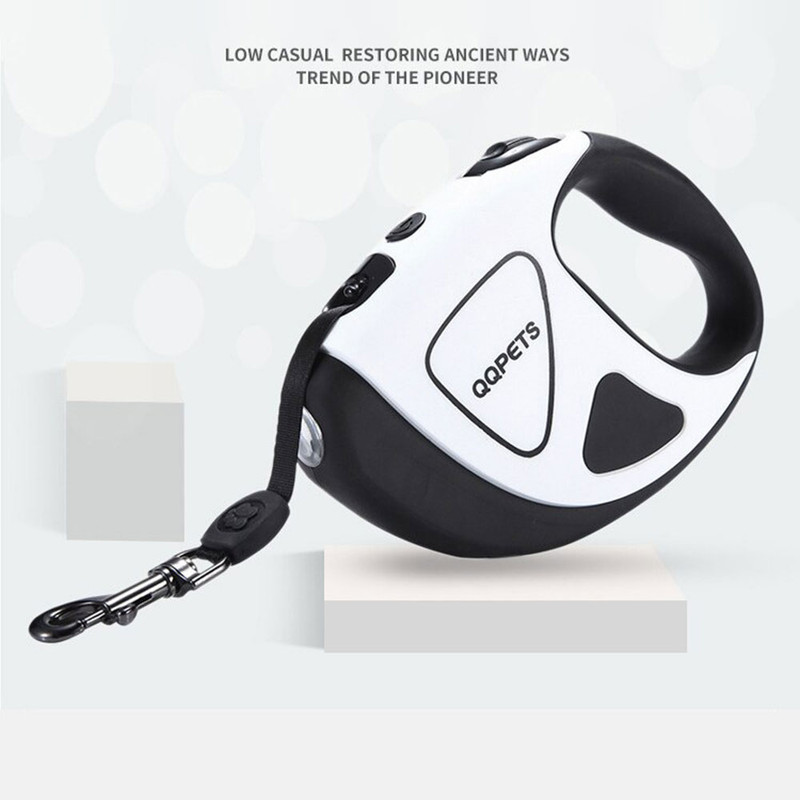 بند قلاده سگ مدل lks2030-blackwhite با چراغ LED
