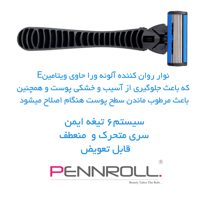 خود تراش پنرول مدل PRCL - PANDA Pro 6 - X2 بسته 2 عددی