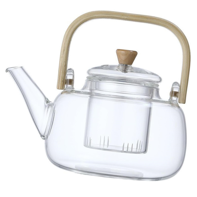قوری مدل ویداستی دسته بامبو کد 1369n 800cc