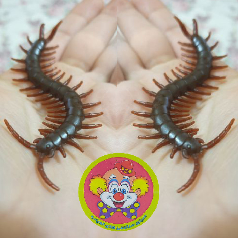 ابزار شوخی دنیای سرگرمی های کمیاب مدل هزارپا مصنوعی بسته 4 عددی