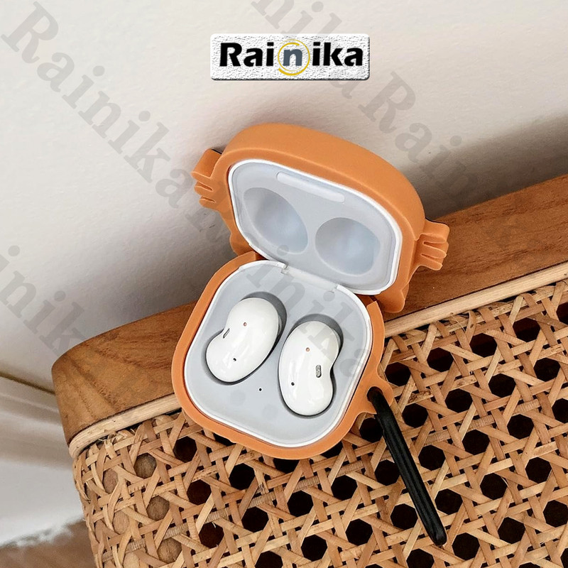کاور رینیکا مدل Buds Funny Cute Cat مناسب برای کیس هدفون بی سیم سامسونگ Galaxy Buds Live  Buds Pro  buds 2  buds 2 pro  Fe