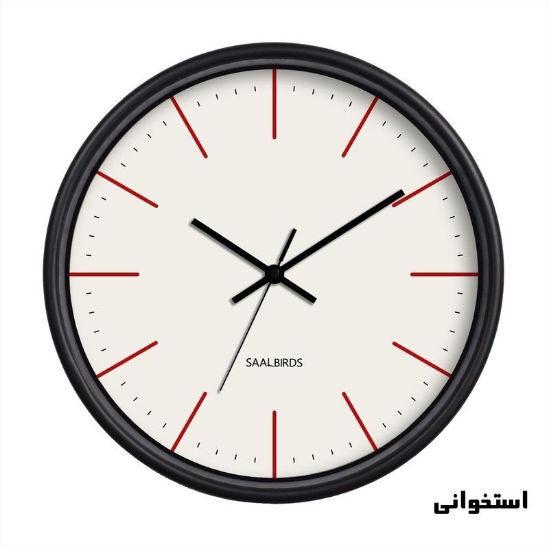 ساعت دیواری سال بردز طرح مدرن مدل CW-343