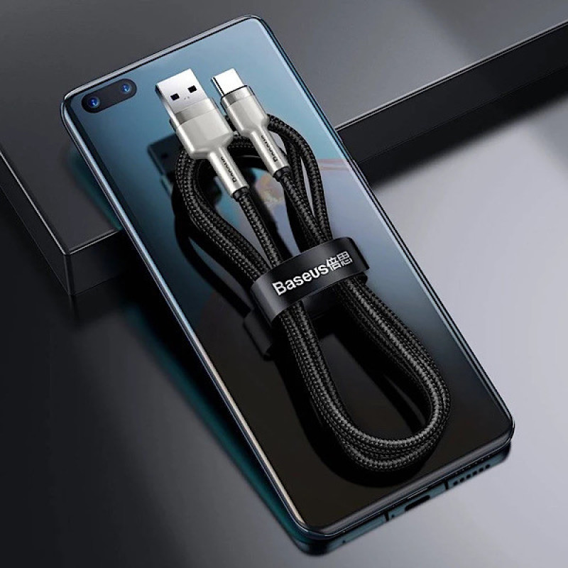 کابل تبدیل USB به USB-C بیسوس مدل CAKF000201 66W طول 2 متر