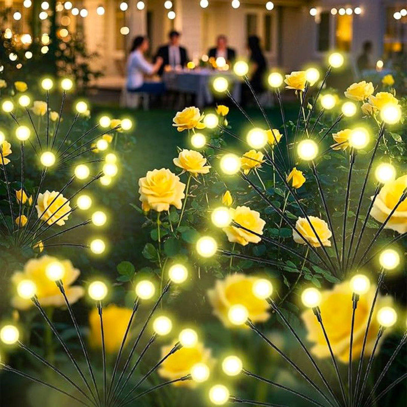 چراغ پارکی سولونیکس مدل گل شب تاب 10 مجموعه 6 عددی