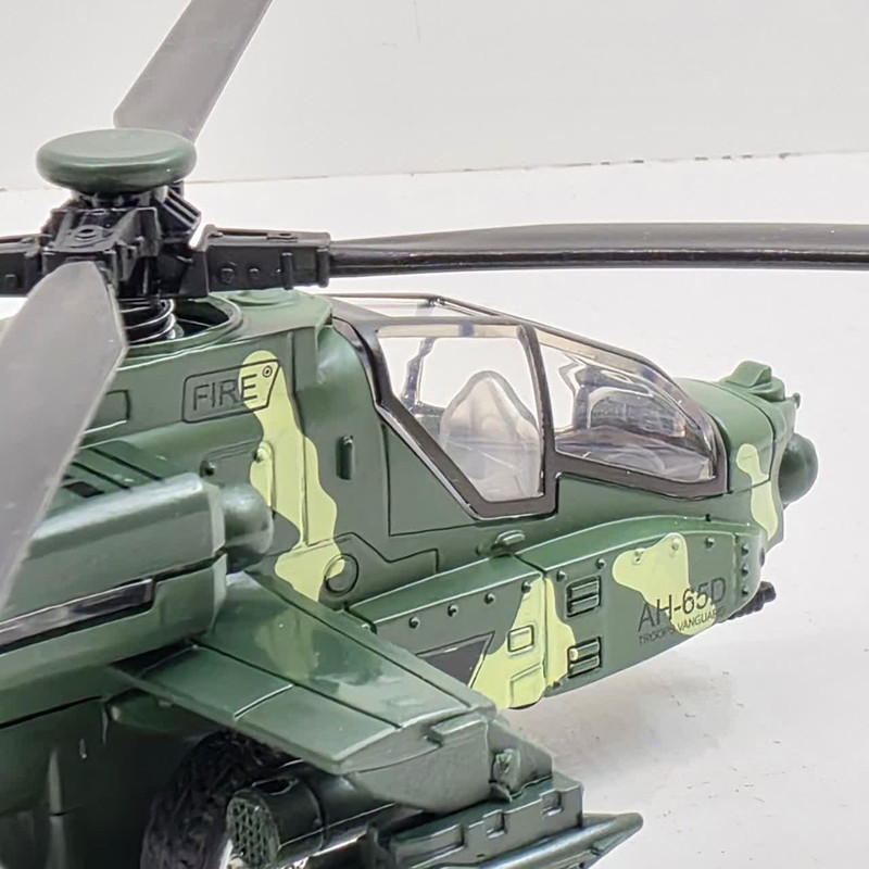 هلیکوپتر بازی ناب سل مدل آپاچی فلزی موزیکال عقب کش  HELICOPTER AH-65D