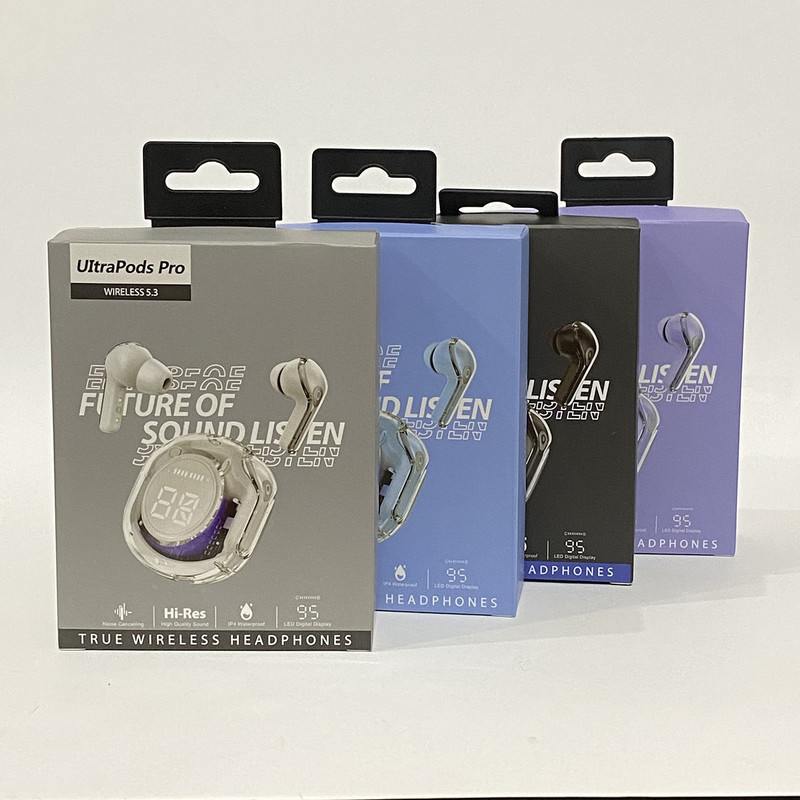 هدفون بلوتوثی مدل UltraPods Pro بدون قابلیت نویز کنسلینگ، درگاه شارژ USB Type-C، با قابلیت کاهش نویز