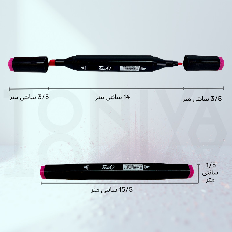 ماژیک راندو تونیوا مدل Touch 80 به همراه محلول احیای ماژیک مجموعه ۸۰ عددی