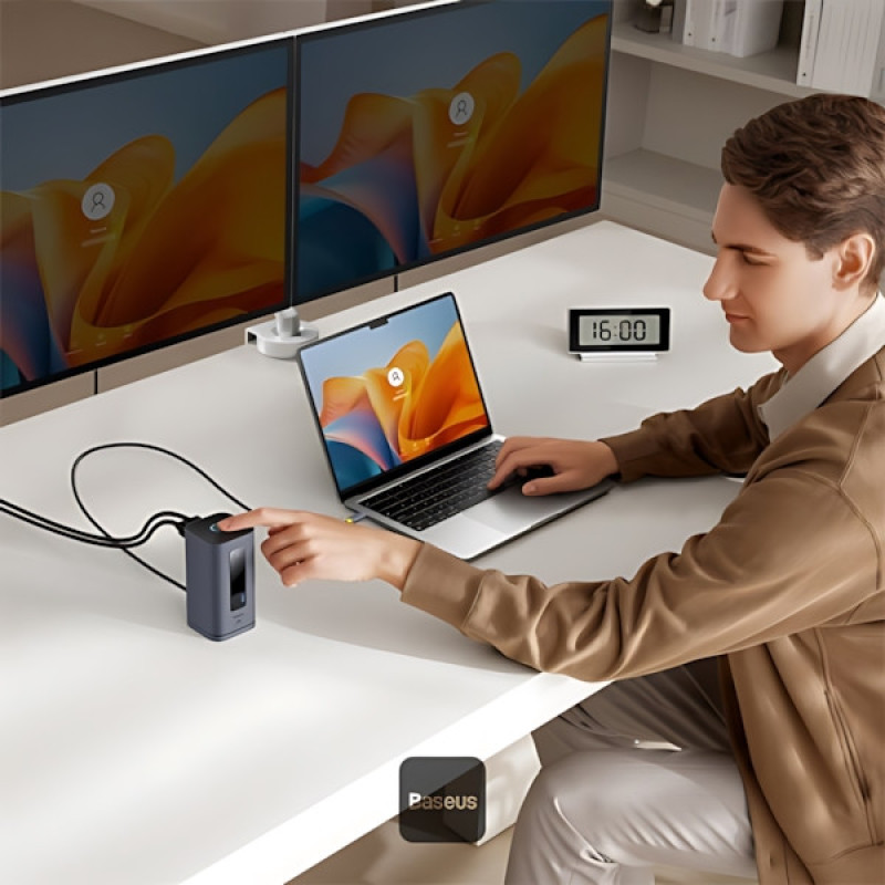 هاب 10 پورت USB-C بیسوس مدل B-Spectmate-10