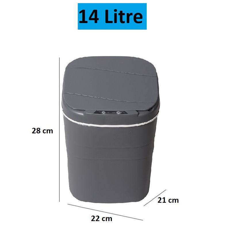 سطل زباله هوشمند مدل Cilinika کد L گنجایش 14 لیتر