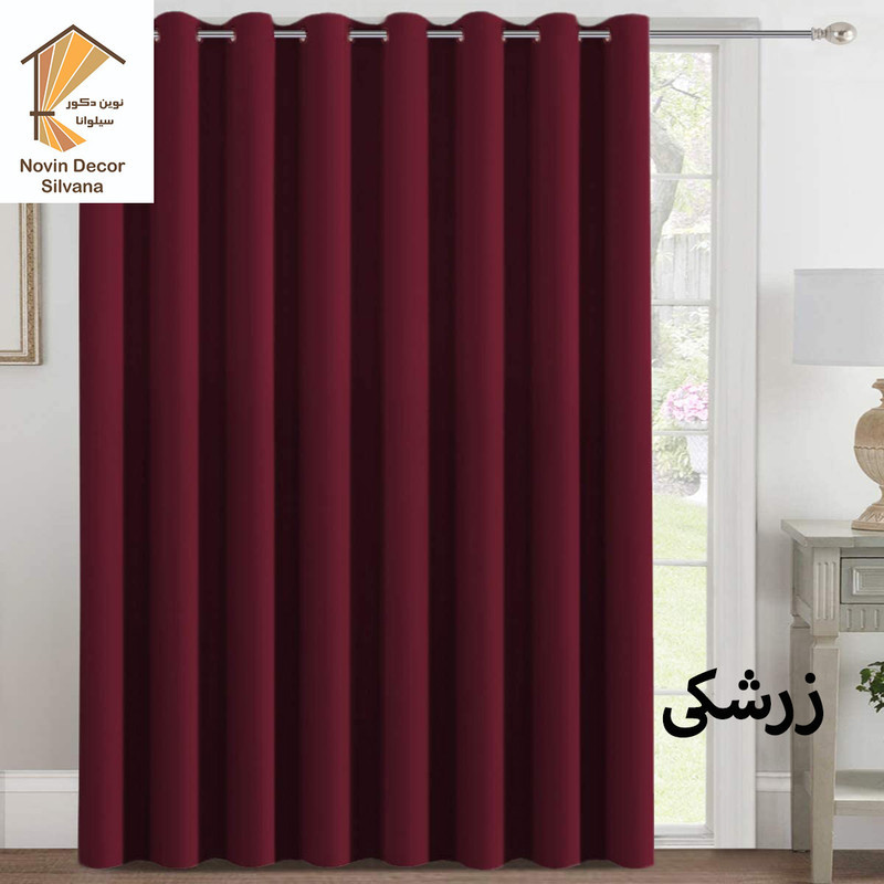 پرده نوین دکور سیلوانا مدل کتان 3 سایز 300x280 سانتی‌متر