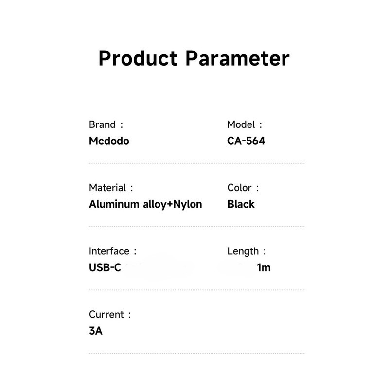 کابل USB-C مک دودو مدل CA-5641 طول 1 متر