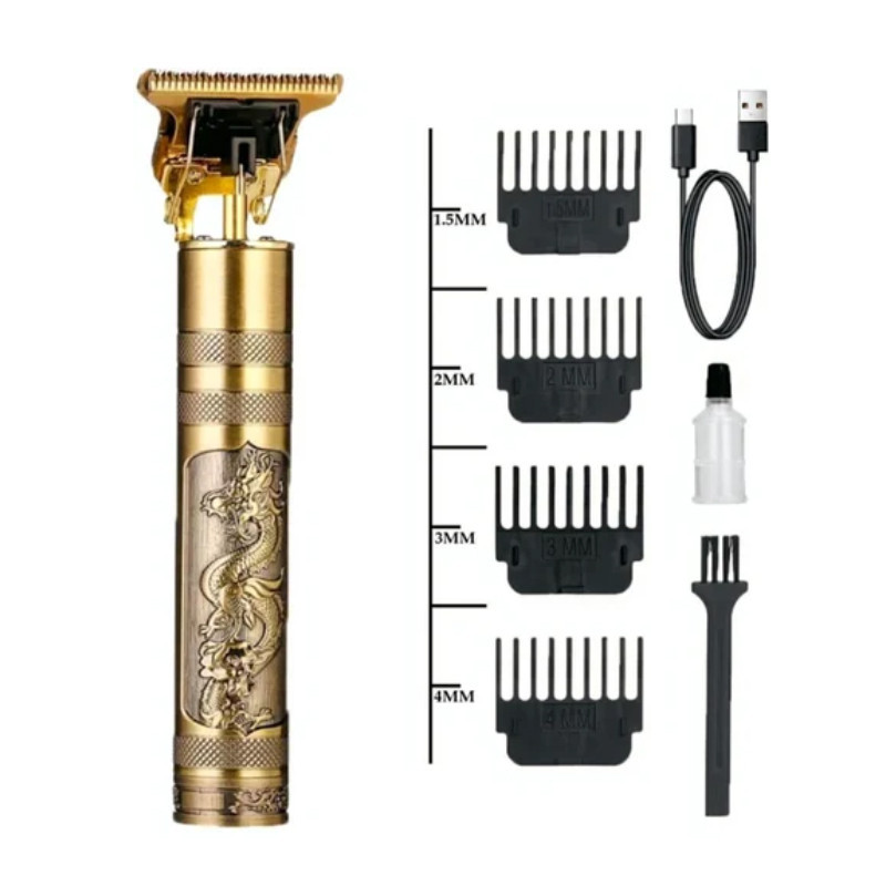 ماشین اصلاح موی سر و صورت شارژی مدل TJ-6037U، اصلاح به صورت خط زن، قابلیت استفاده به صورت خشک و مرطوب، منبع انرژی با باتری، تکنولوژی اصلاح به صورت برش مستقیم، مدت زمان شارژ 120 دقیقه، تیغه‌های استیل ضد زنگ، به همراه برس تمیزکننده، کابل USB و روغن