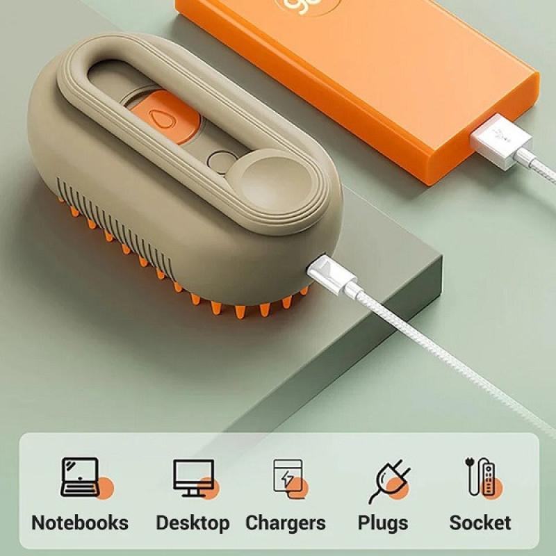 برس بخار سگ و گربه مدل Pet MASSAGE Brush
