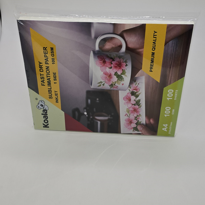 کاغذ چاپ ماگ سابلیمیشن جوهرافشان کوالا مدل FAST-DRY سایز A4 بسته 100 عددی