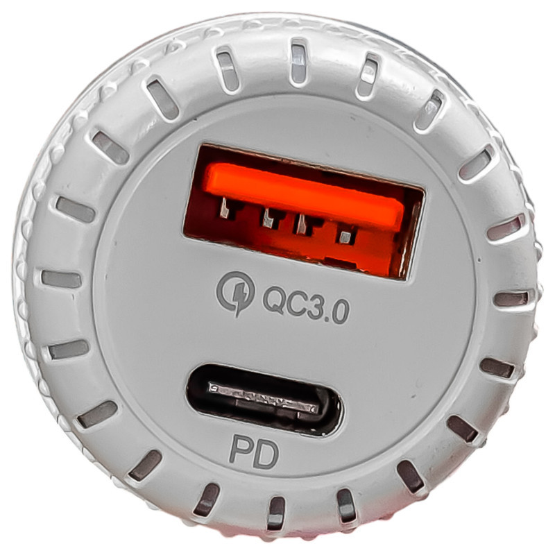 شارژر فندکی ۲۰ وات مدل ۲ خروجی - USB.TypeC