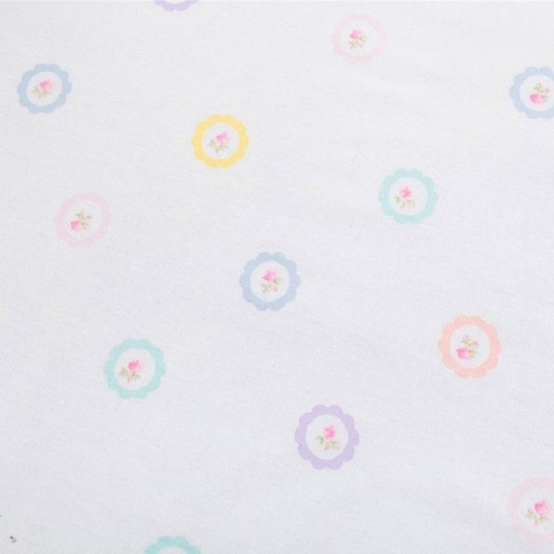 ملحفه انگلیش هوم مدل Flower Dots دو نفره سایز 240x260 سانتی متر
