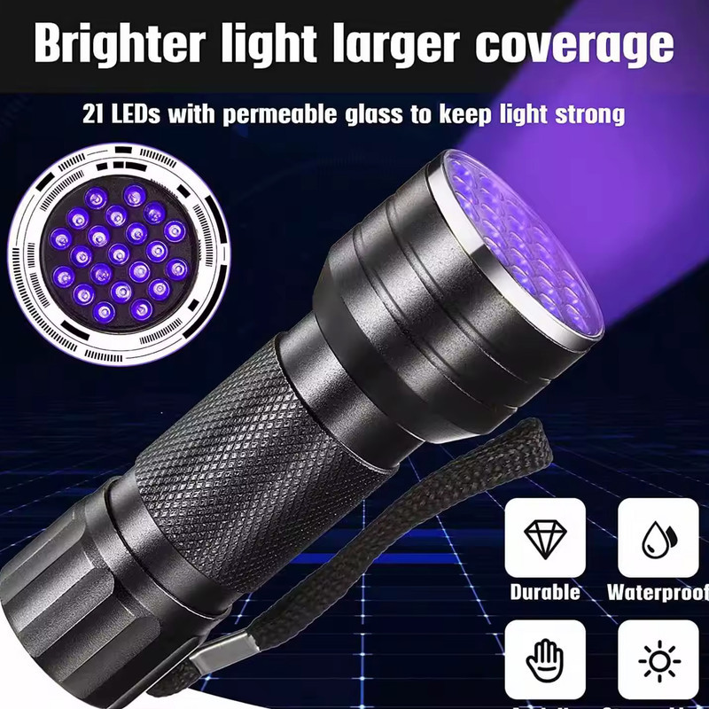چراغ قوه اکی یس مدل UV LIGHT 21
