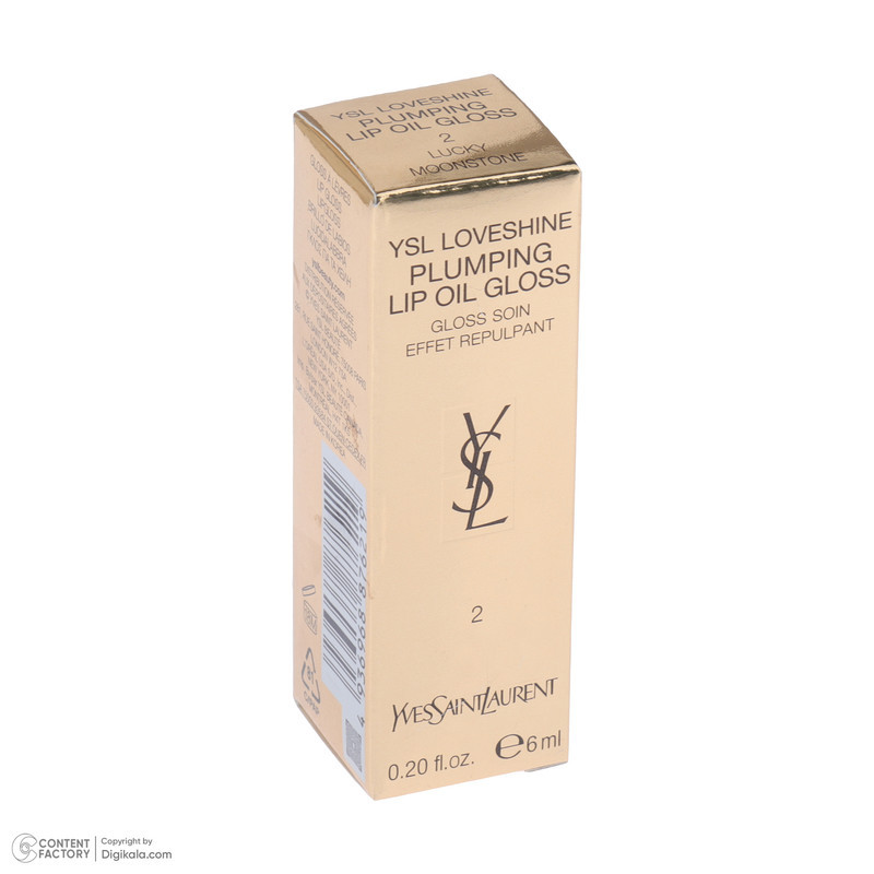 روغن لب مایع آبرسان ایو سن لوران مدل lucky moonstone، براش‌دار، مناسب بانوان و پوست لب معمولی، 6 میلی‌لیتر