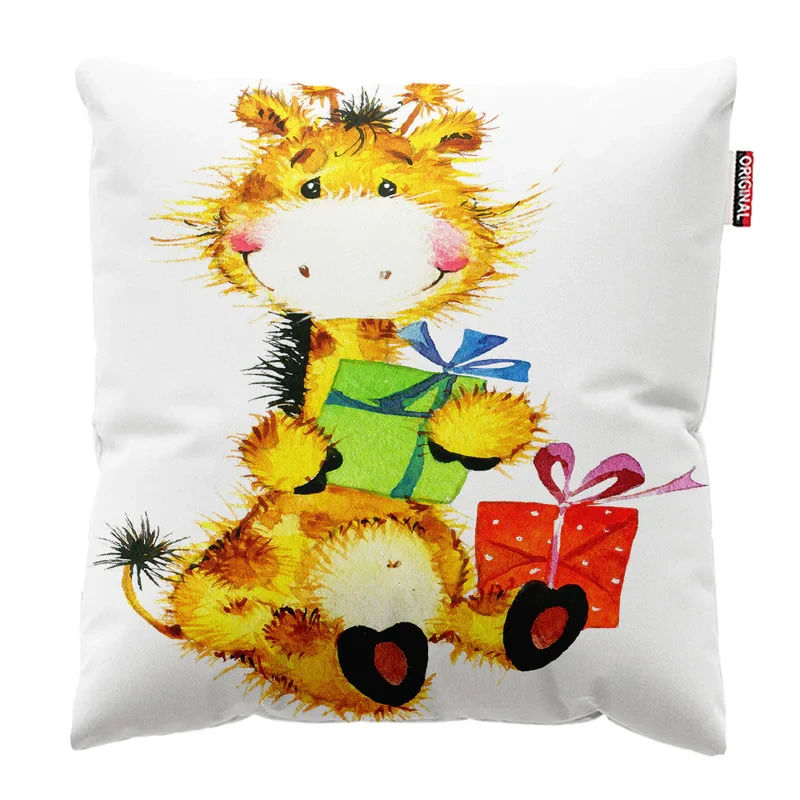 کوسن کودک پاد آفرین مدل کریسمس کد 02 سایز 30*30 سانتی متر