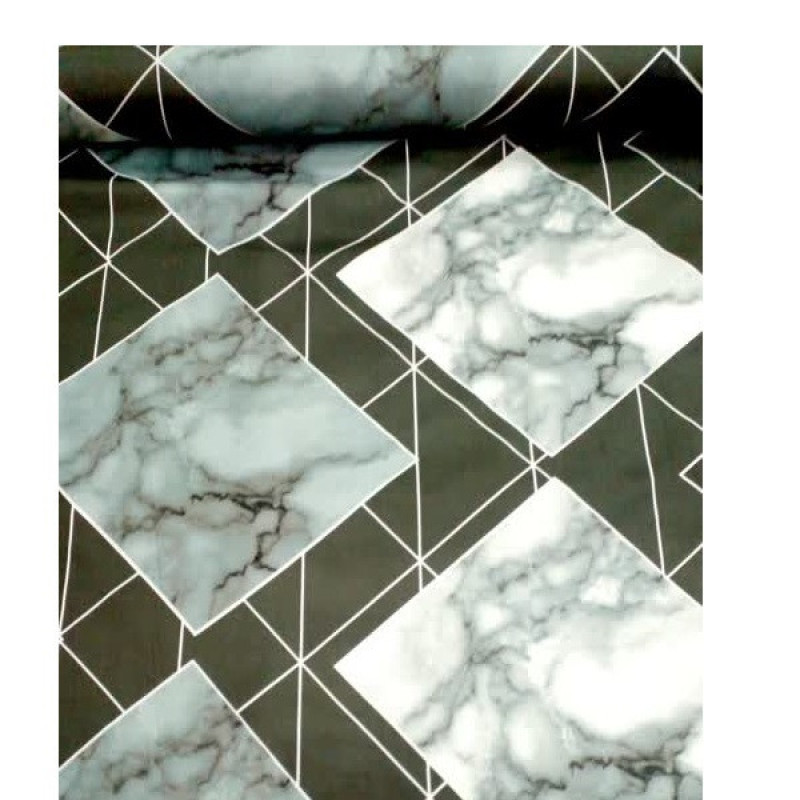 کاور تشک مهمان مدل هندسی سایز 100x195 سانتی متر