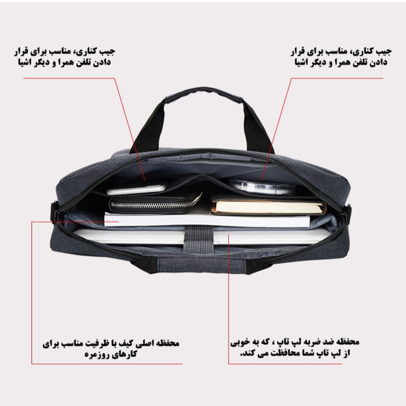 کیف لپ تاپ کد 2020  مناسب برای لپ تاپ 15.6 اینچی