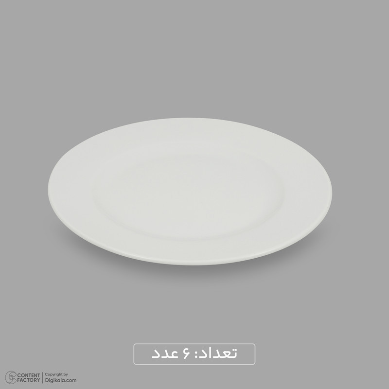 سرویس غذاخوری چینی 25 پارچه 6 نفره مقصود مدل دایره کد 001