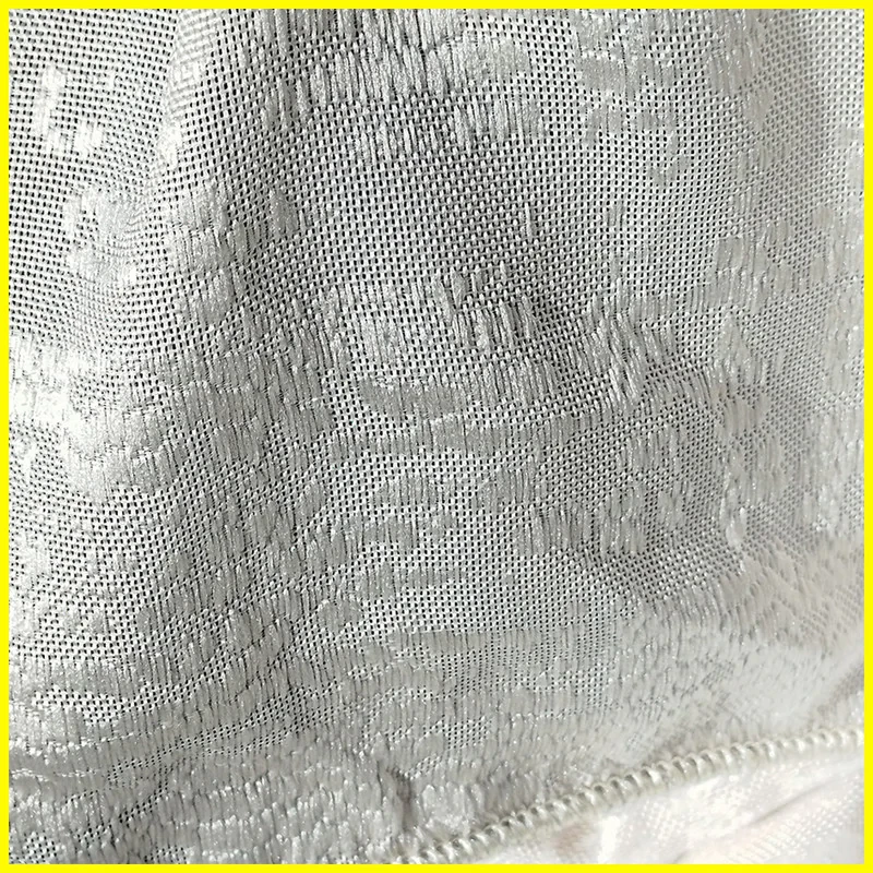 پرده پانچ تیکو دکو مدل حریر کتان ژاکارت طرح محو مدل بدون نیاز به آستر سایز 230 × 140 سانتی‌متر مجموعه‌ 2 عددی