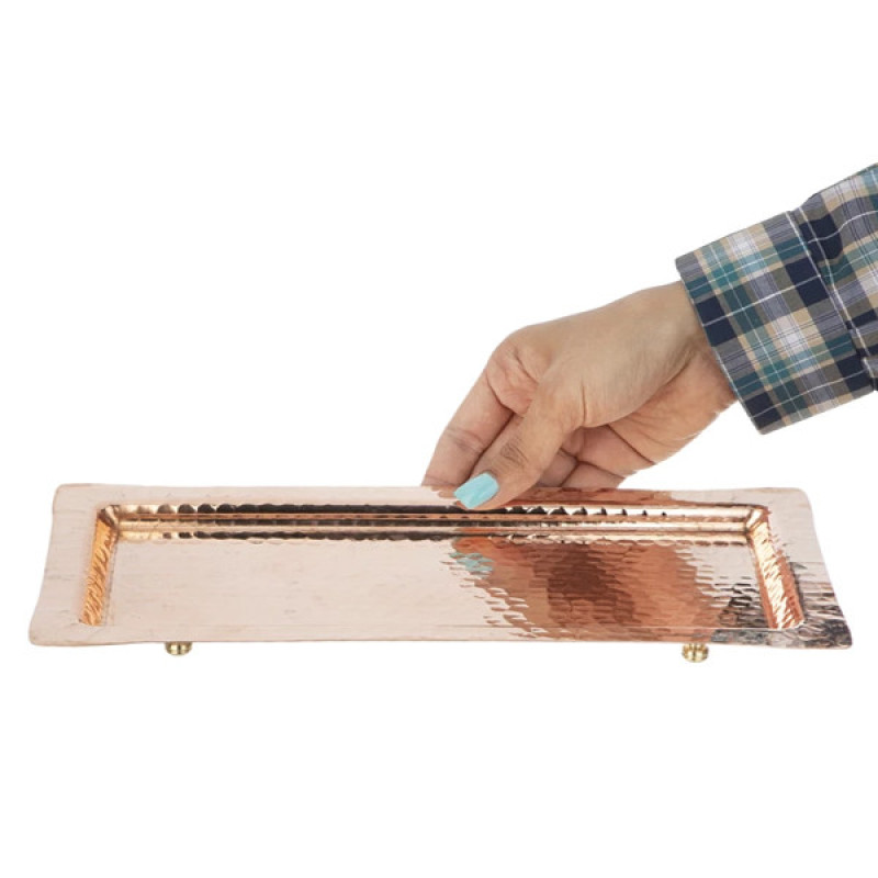 سینی مسی مدل پایه کوتاه کد ZH329
