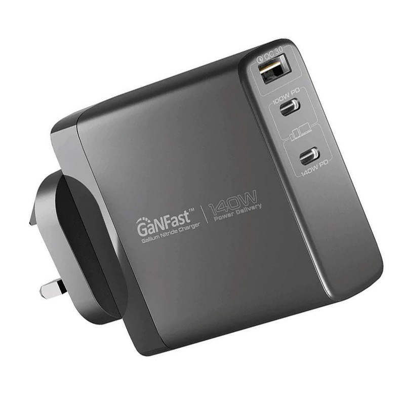 شارژر دیواری ۱۴۰ وات پرومیت مدل GANCHARGE-140W