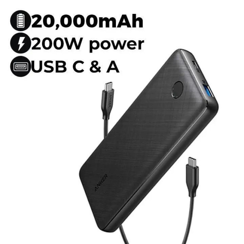پاوربانک انکر مدل A1268 ظرفیت 20000 میلی آمپر ساعت