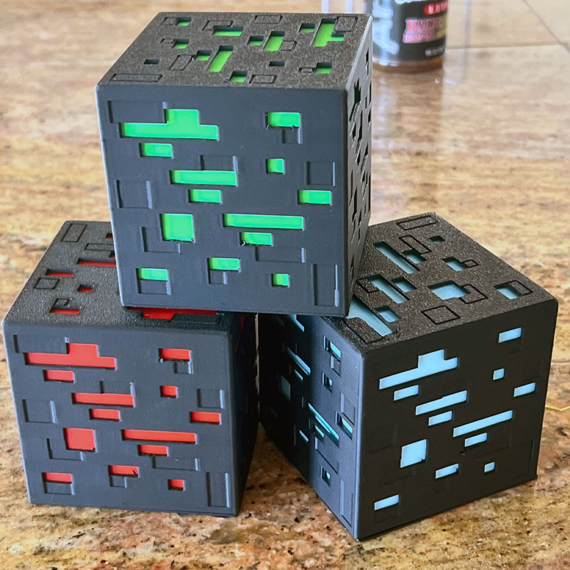 لایت باکس گیمینگ مدل MINECRAFT ORE TEA