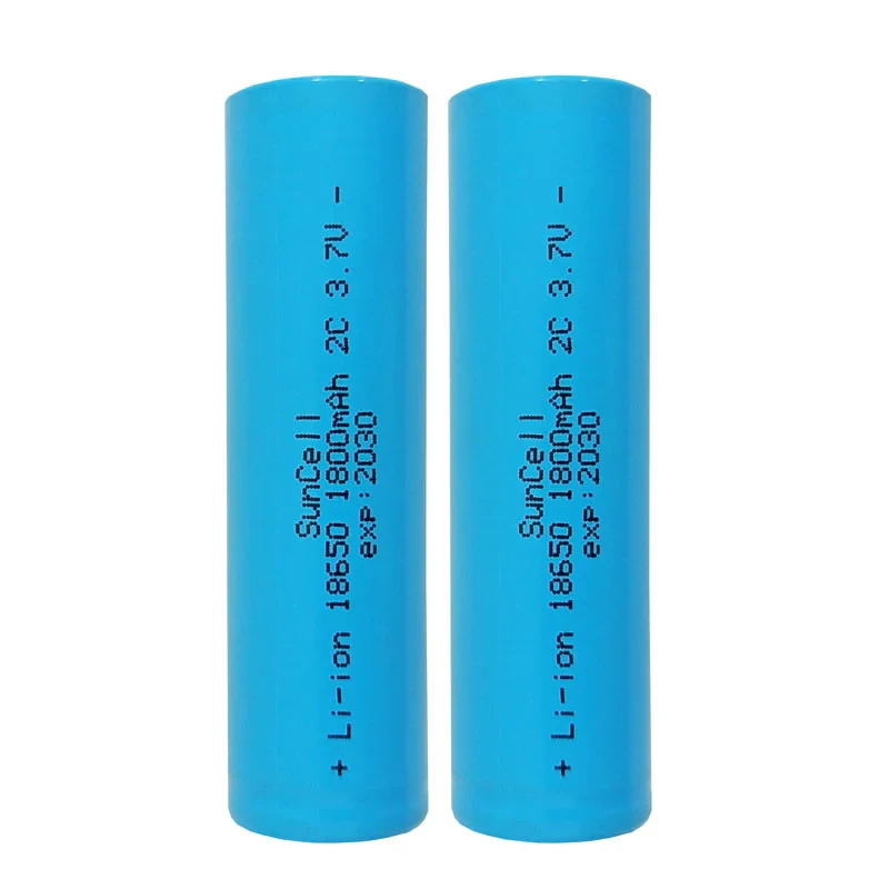 باتری لیتیوم یون قابل شارژ مدل HP-18650-2C ظرفیت 1800 میلی آمپر ساعت بسته 2 عددی