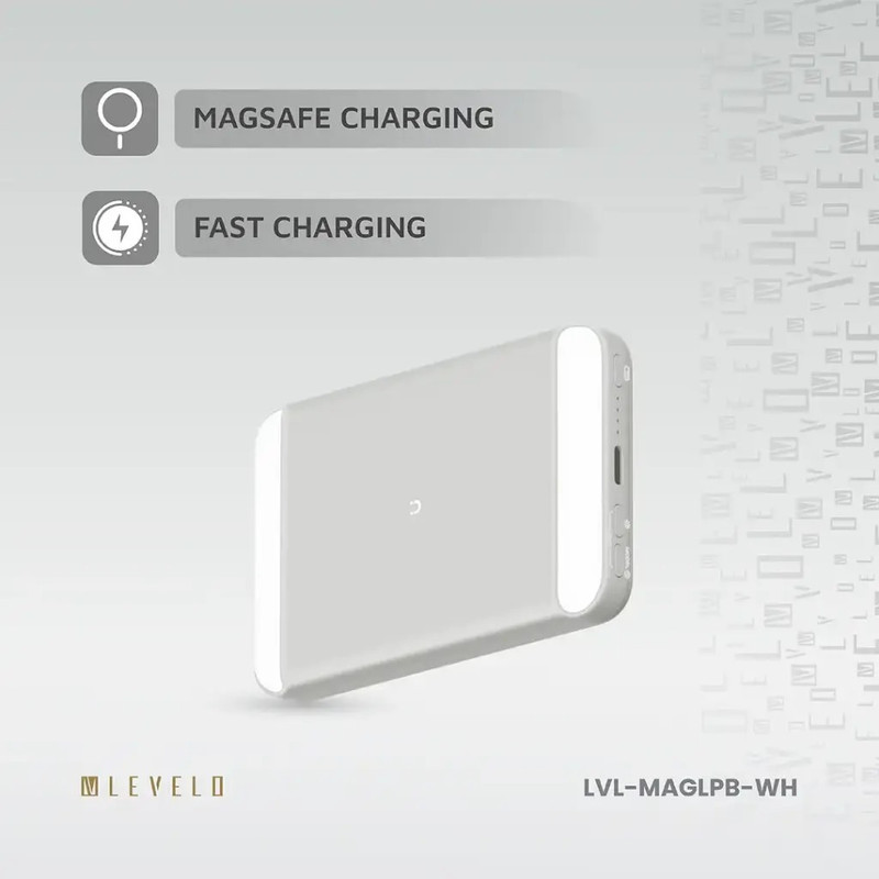 پاور بانک لولو مدل MagLight ظرفیت 8000 میلی آمپر ساعت