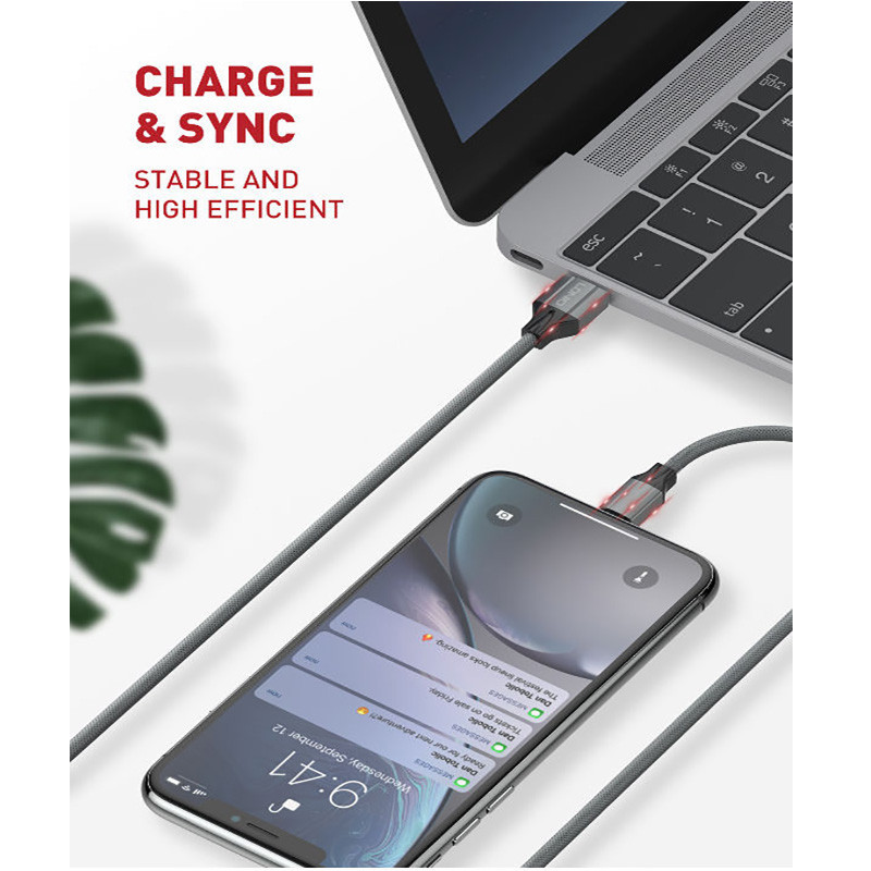 کابل تبدیل USB به USB-C الدینیو مدل LS441 01pl طول 1 متر