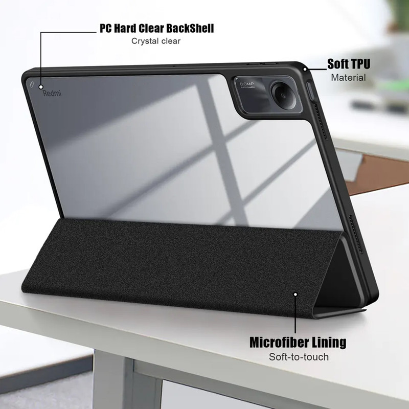 کیف کلاسوری تی رکس مدل Clear مناسب برای تبلت شیائومی Redmi Pad
