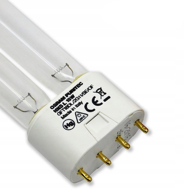 لامپ یووی سی 18 وات اسرام مدل PURITEC-HNS-L18W-UVC پایه 2G11
