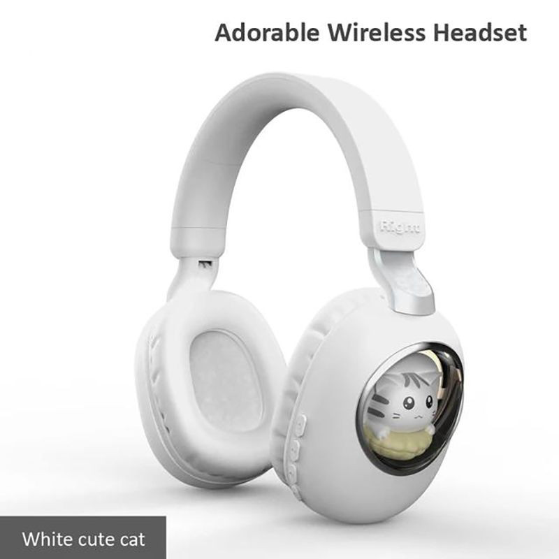 هدفون بی سیم مدل بچه گانه طرح گربه کد CA-037