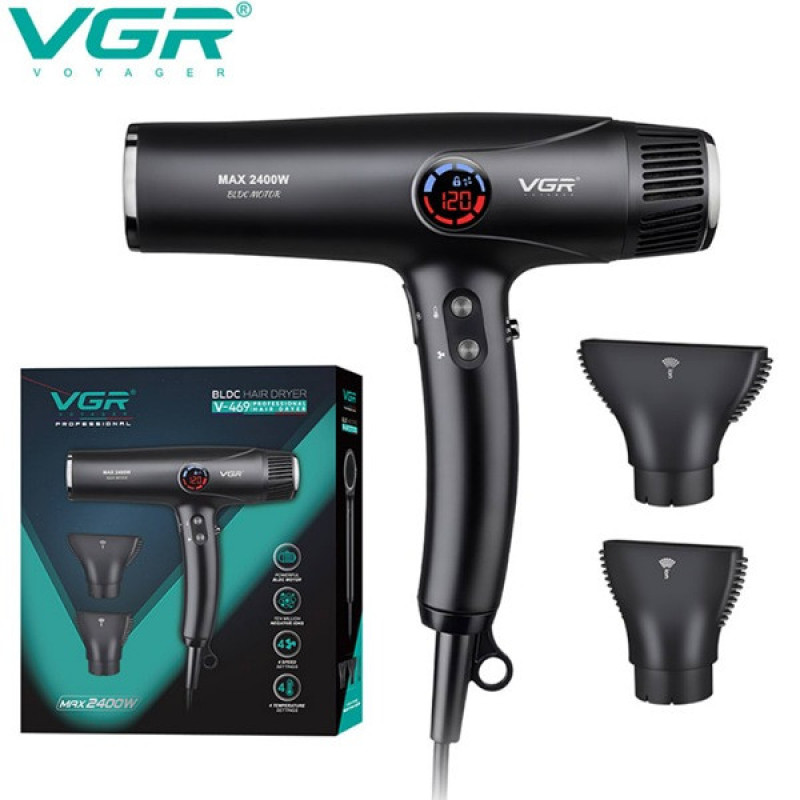 سشوار حرفه‌ای 2400 وات وی جی ار مدل V-469
